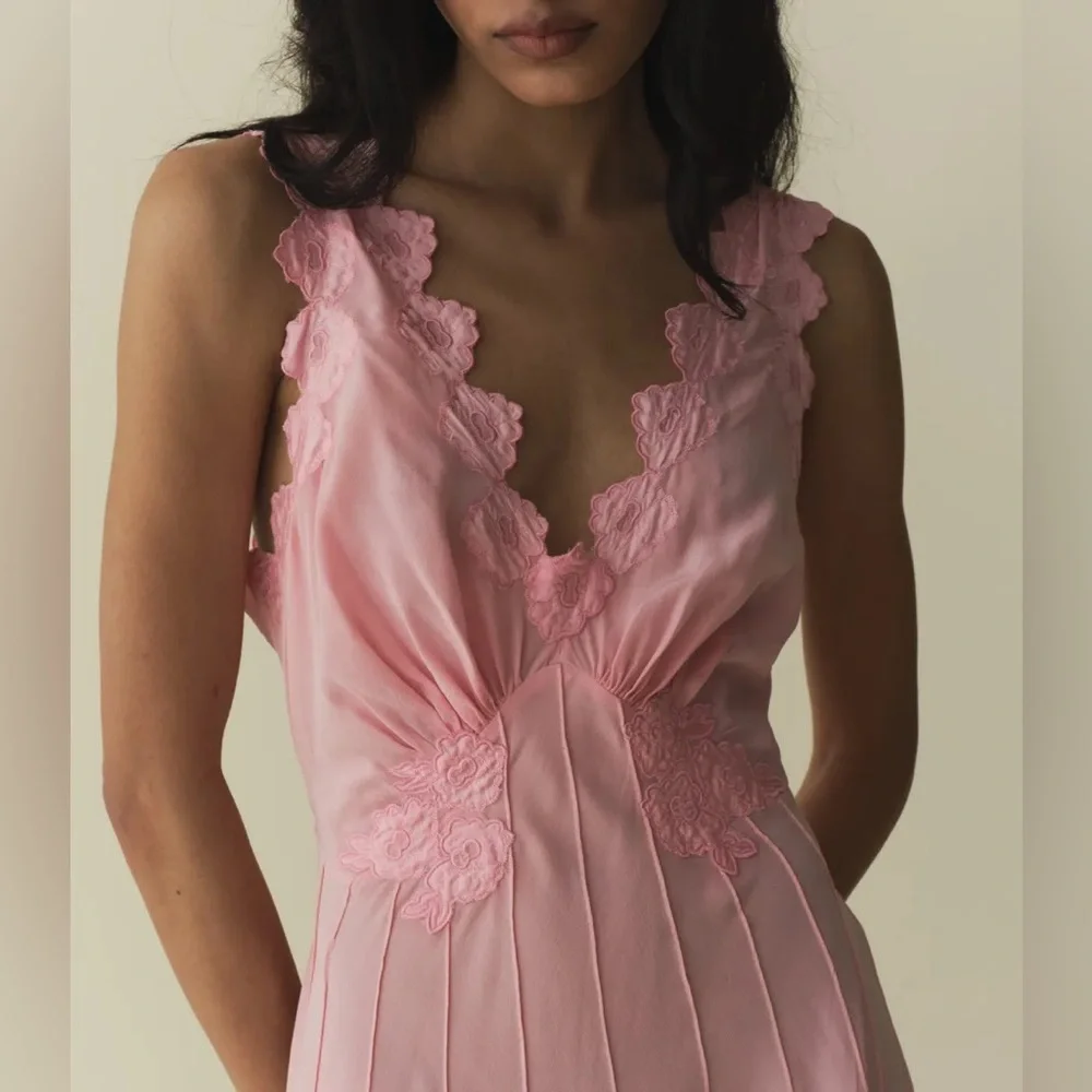 NWT DÔEN Kelis Dress in Abelia Pink Size XL - Picture 1 of 12